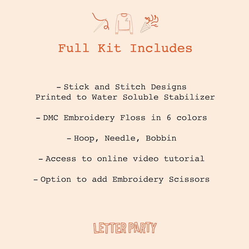 embroidery kit contents