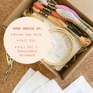 cocktail napkin embroidery kit