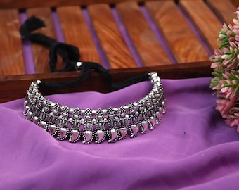 Oxidized Choker - Etsy Australia