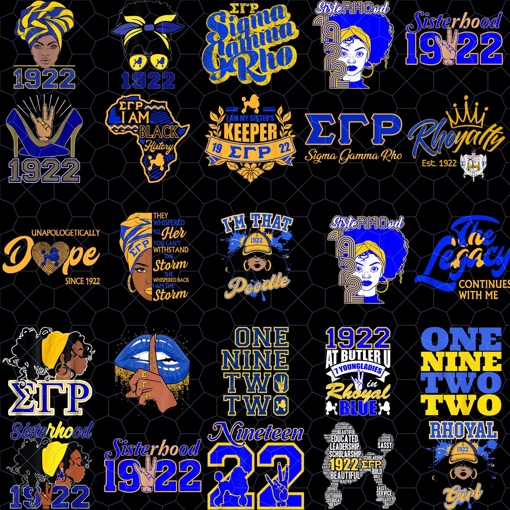 Sigma Gamma Rho Svg Sgrho Svg Pretty Poodle Svg Rhoyalty