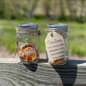 Cocktail Infusion Kit - Cocktail In A Jar Bar - Old Fashioned - Alcohol Infusion