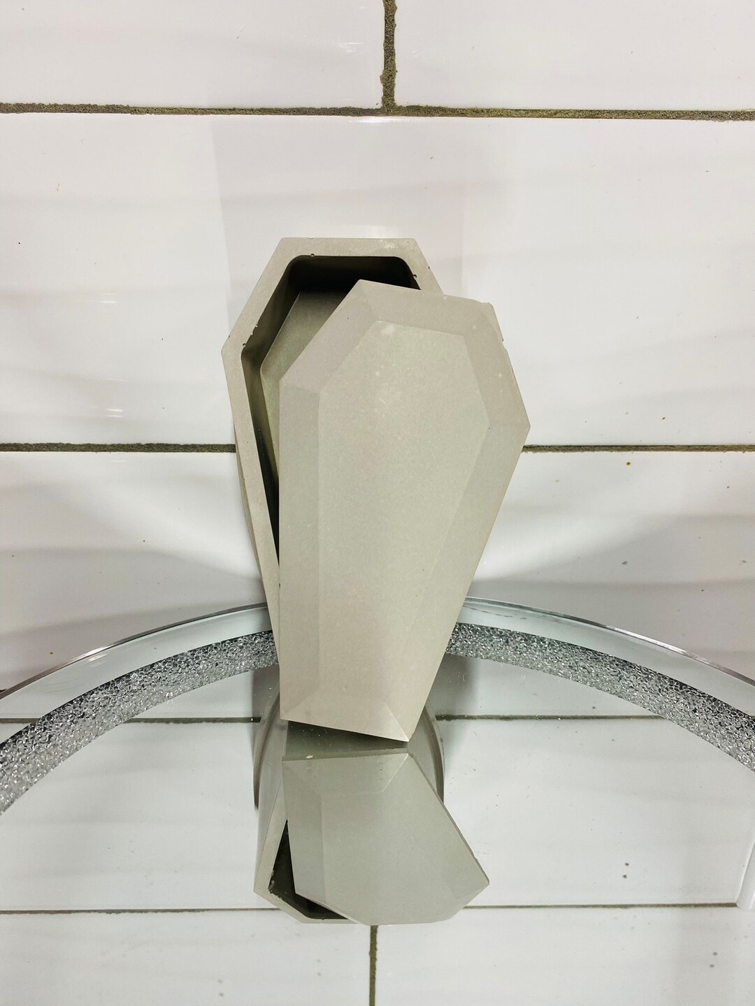 Cement Coffin With Lid Succulent Pot With or Without Etsy