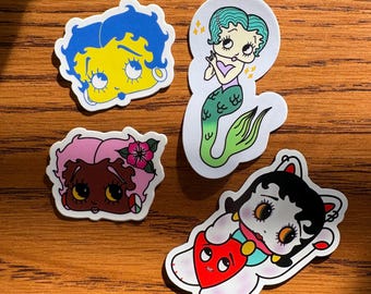 Betty Sticker and Magnet Pack