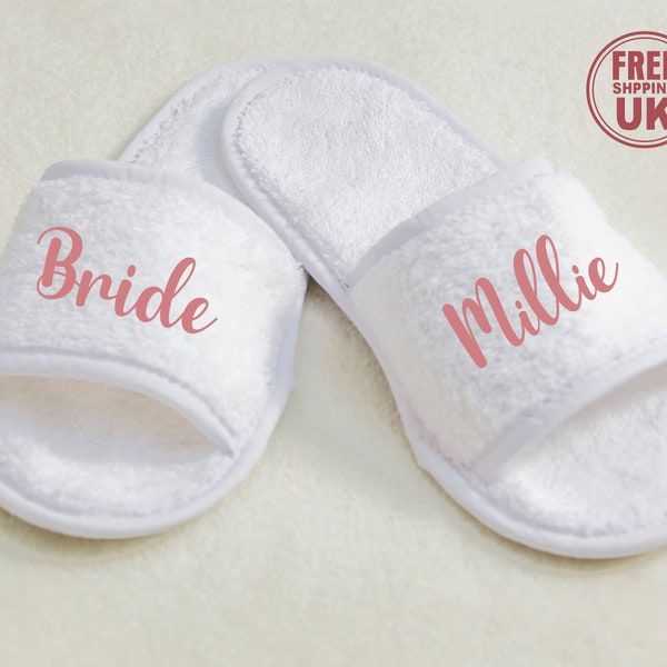 Bridesmaid Slippers Etsy UK