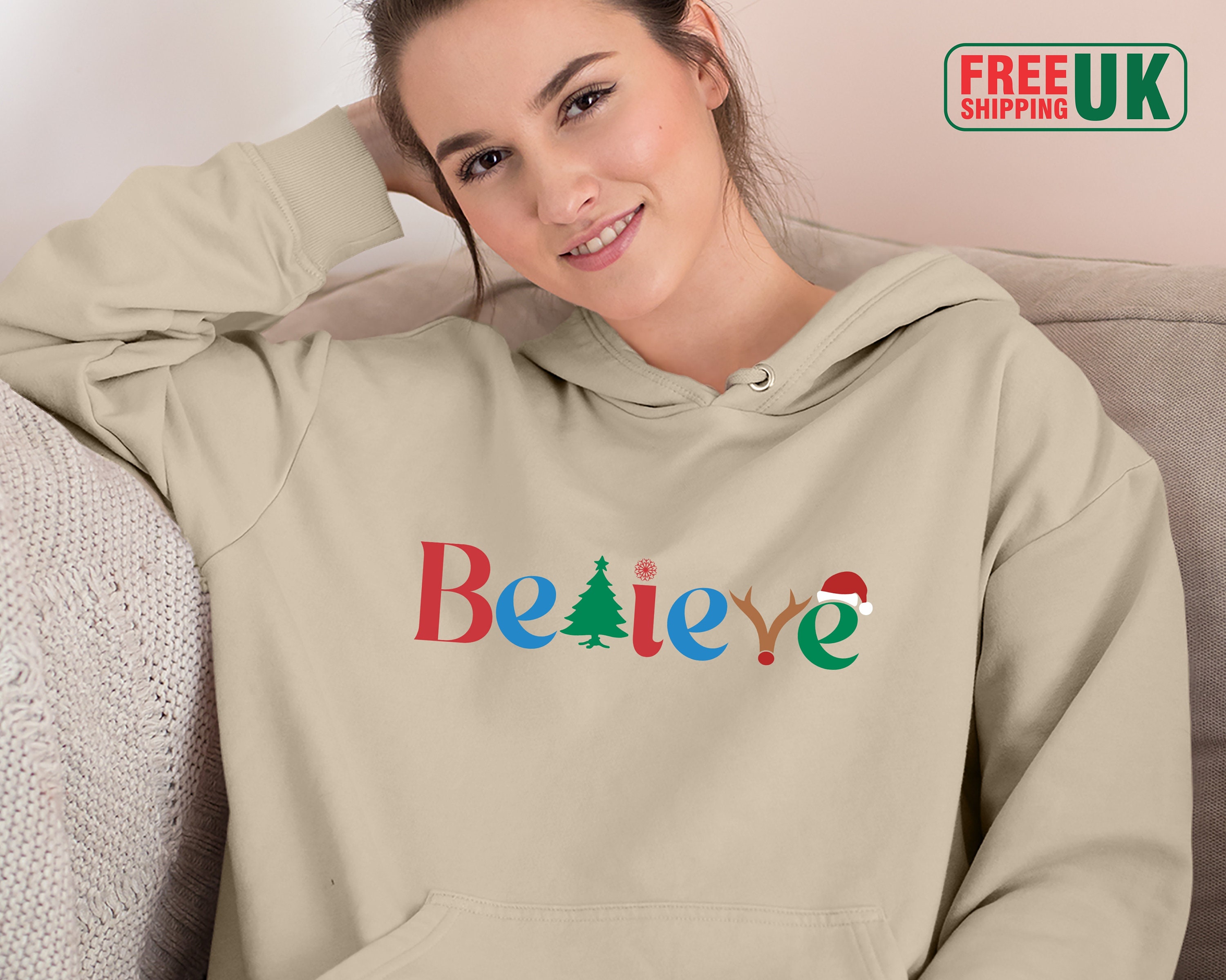 Gnome Reindeer Graphic Tops Long Sleeve Sweater Plus Size Trendy Hooded Sweatshirts AODONG Christmas Hoodies for Women 