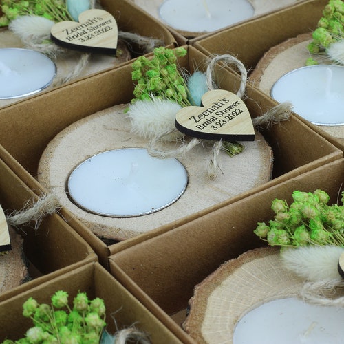80 PCS Wedding Tealight Holders, Wooden Tealight, shops Wedding Favors for Guest in Bulk, Bridal and Baby Shower Party Gifts & Favors