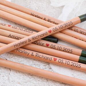 Crayons de graines à planter, Cadeaux de mariage respectueux de l'environnement, Cadeaux d'invités durables, Cartes de remerciement personnalisées, Cadeau nuptiale
