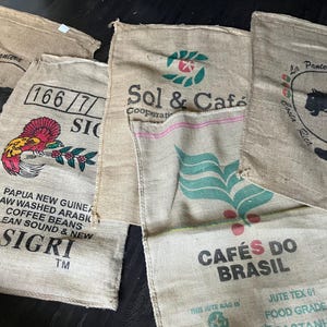 Cabas de marché toile de jute de sacs à café recyclés