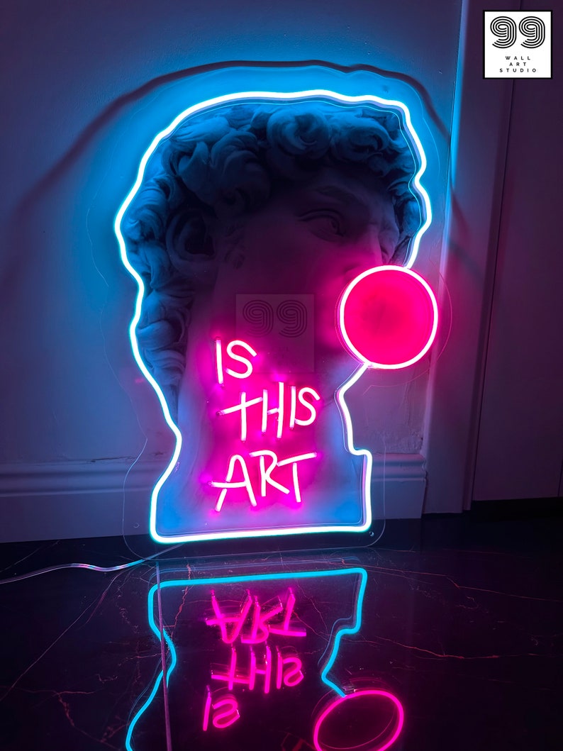 Is This Art Neon Sign Neon Sign Art Neon Sign Bedroom Etsy
