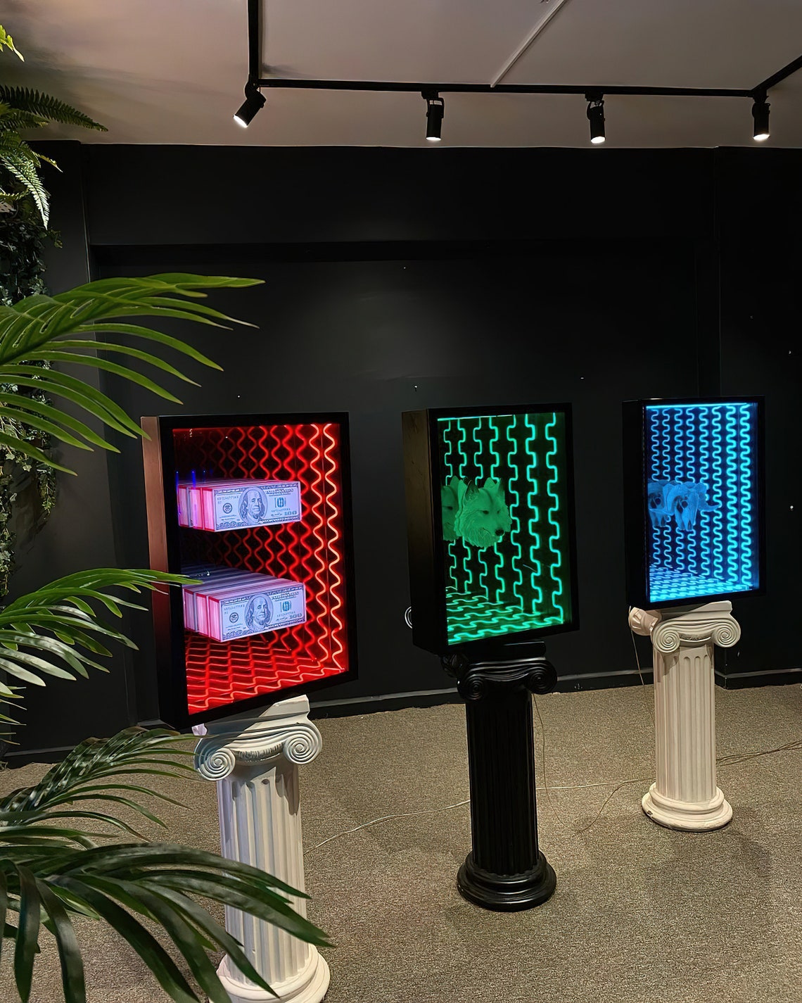 3D Neon Infinity Mirror Neon Sign Art Neon Sign Bedroom Etsy