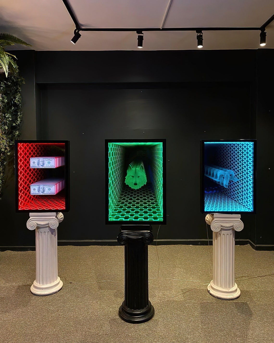 3D Neon Infinity Mirror Neon Sign Art Neon Sign Bedroom Etsy