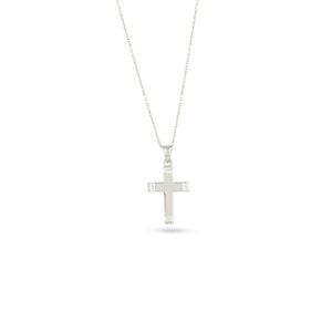 Natural Diamond Cross Necklace in 14k Solid Gold I Gold Small Cross Necklace Christian Faith Pendant I Protection Necklace for Women image 7