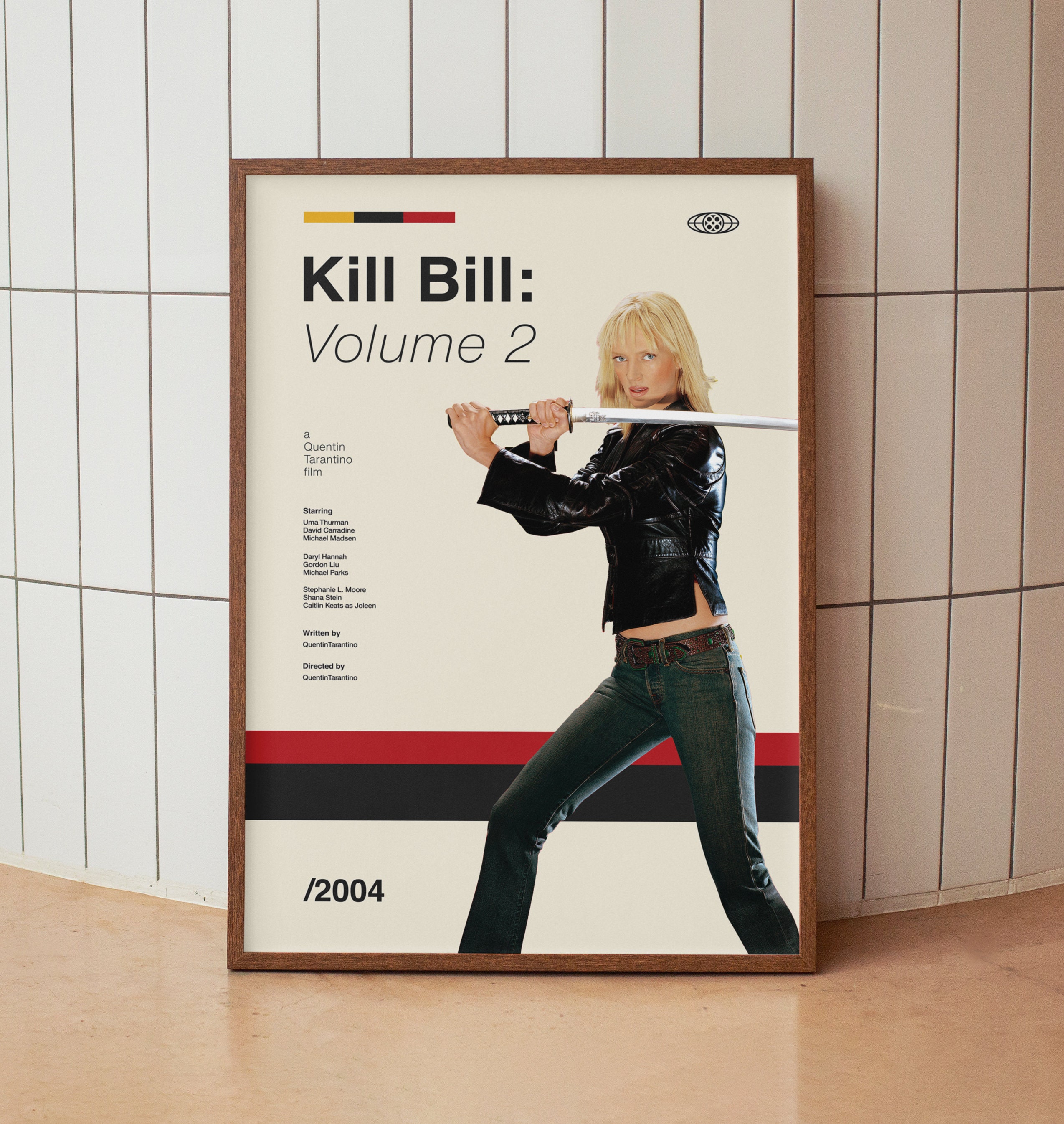 Kill Bill: Volume 2 Vintage Movie Poster - Uma Thurman