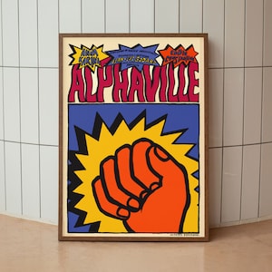 Alphaville Wall Art Print - Godard  Film Poster - French Cinema - Remastered