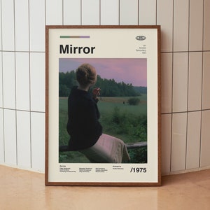 Mirror 1975 Vintage Movie Poster - Andrei Tarkovsky - Minimalist Midcentury Wall Art Print