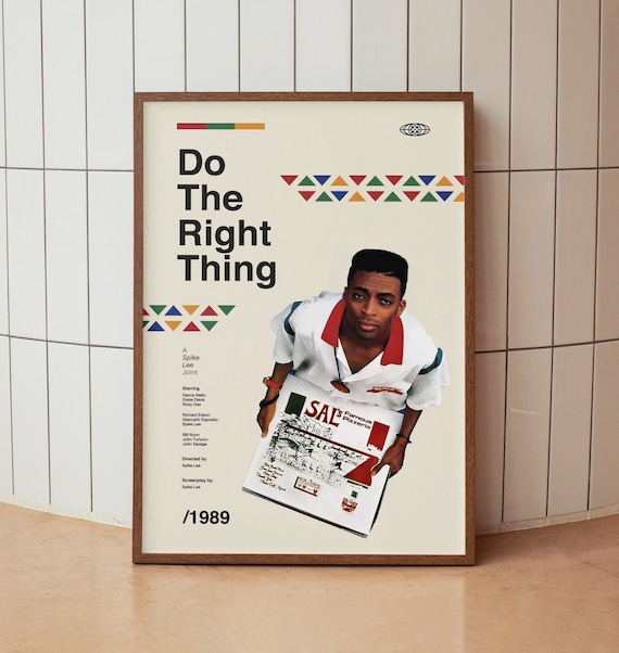 Do the Right Thing Wall Art Print - Spike Lee - Midcentury Vintage