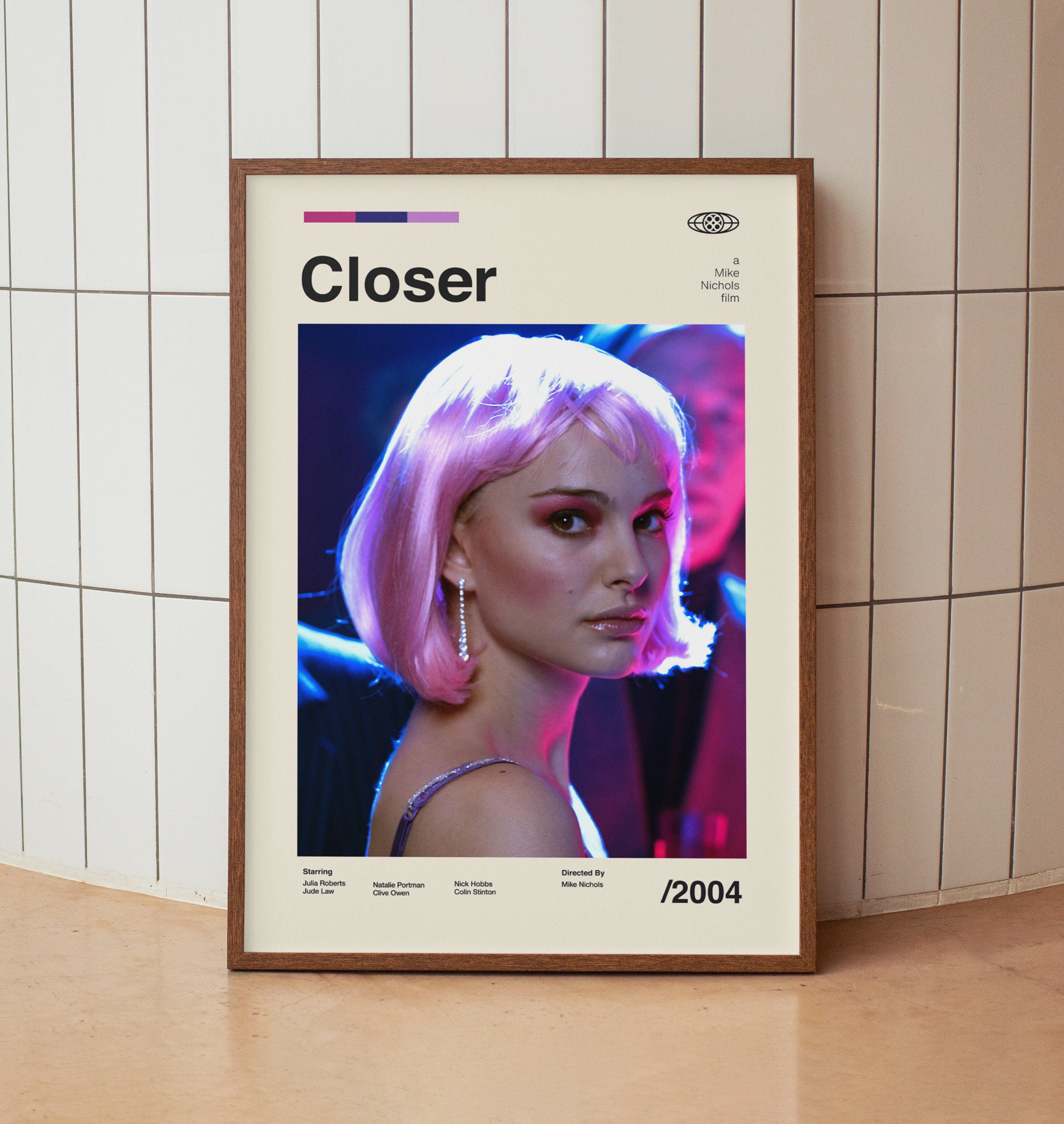 クローサー 2004年 ヴィンテージ映画ポスター - ナタリー・ポートマン