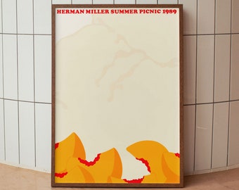 Impression moderne Mid-Century Herman Miller Summer Picnic - Impression d'art mural