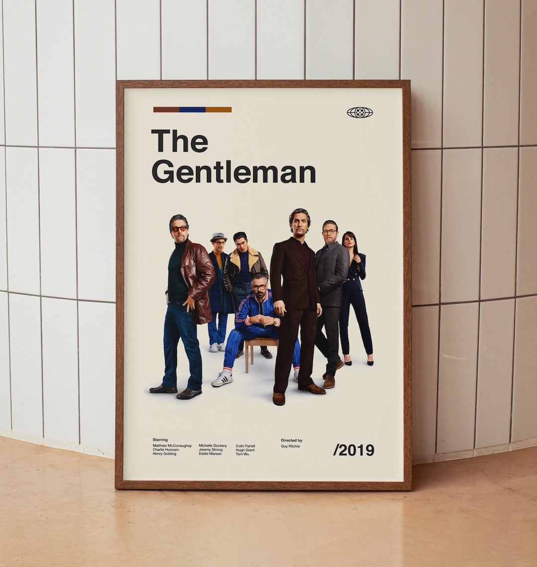 The Gentlemen Wall Art Print Matthew Mcconaughey Guy Ritchie