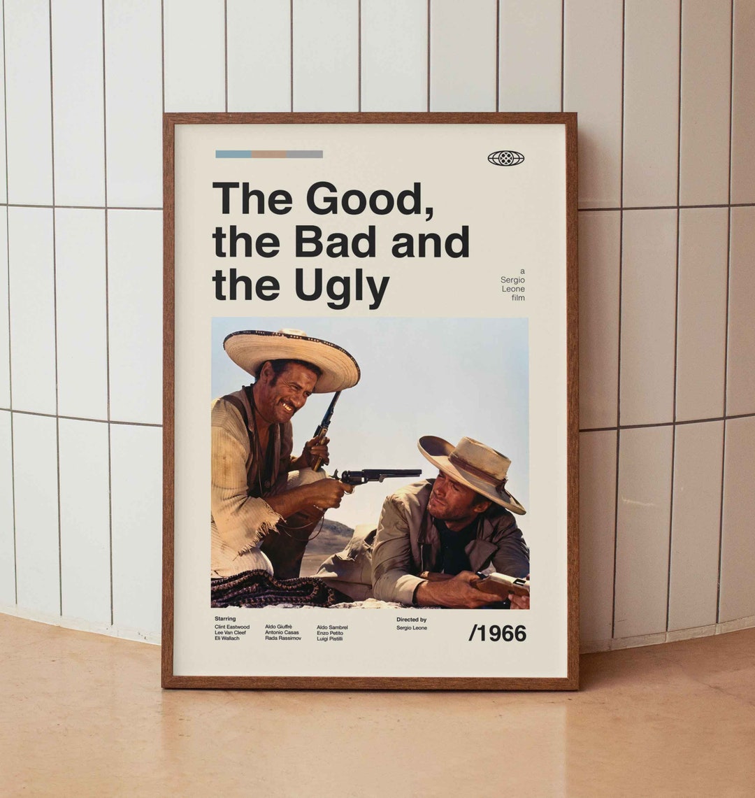 The Good, the Bad and the Ugly Vintage Movie Poster - Clint Eastwood ...