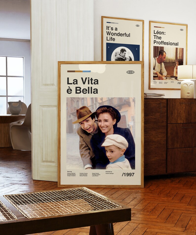 La Vita è Bella Wall Art Print - Roberto Benigni Film Poster ...
