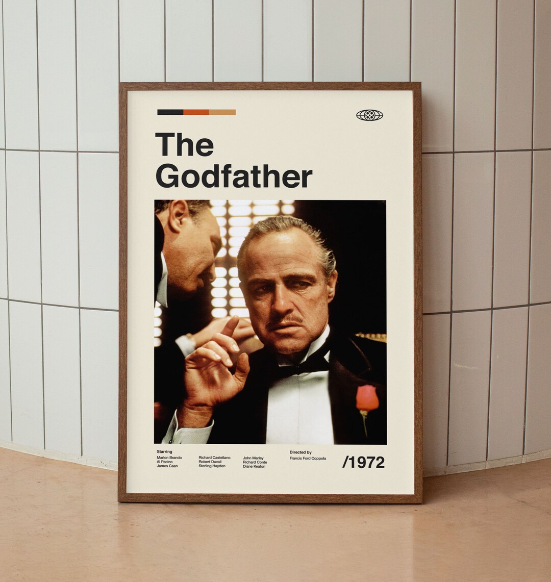 The Godfather Wall Art Print Marlon Brando Al Pacino Film Poster