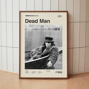 Dead Man Wall Art Print - Johnny Depp Movie Poster - Minimalist - Midcentury Art