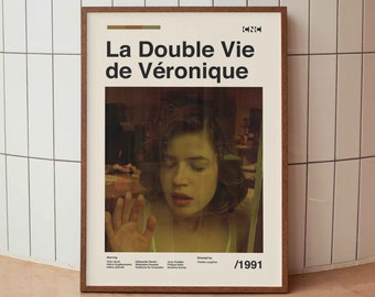La Double Vie de Véronique (The Double Life of Veronique) Vintage Movie Poster - Krzysztof Kieślowski - Minimalist Midcentury Wall Art Print