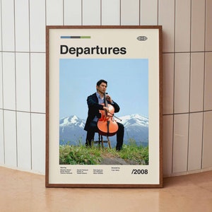 Departures 2008 Wall Art Print - Yōjirō Takita Movie Poster - Japanese Cinema - Midcentury Art