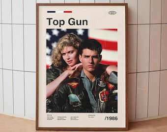 Vintage Movie Poster - Tom Cruise - Minimalist Midcentury Wall Art Print