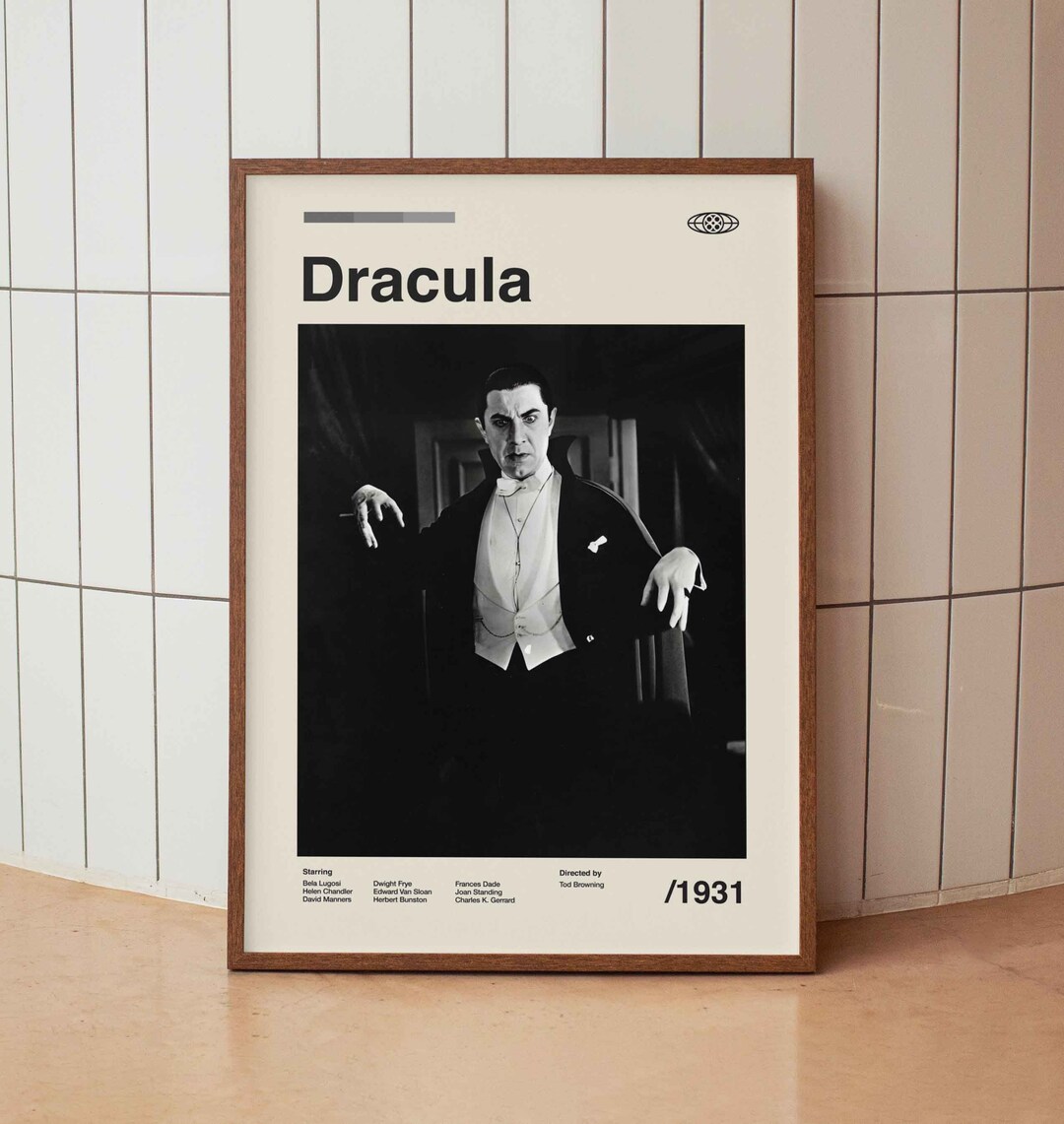Dracula 1931 Wall Art Print - Bela Lugosi Vintage Film Poster ...