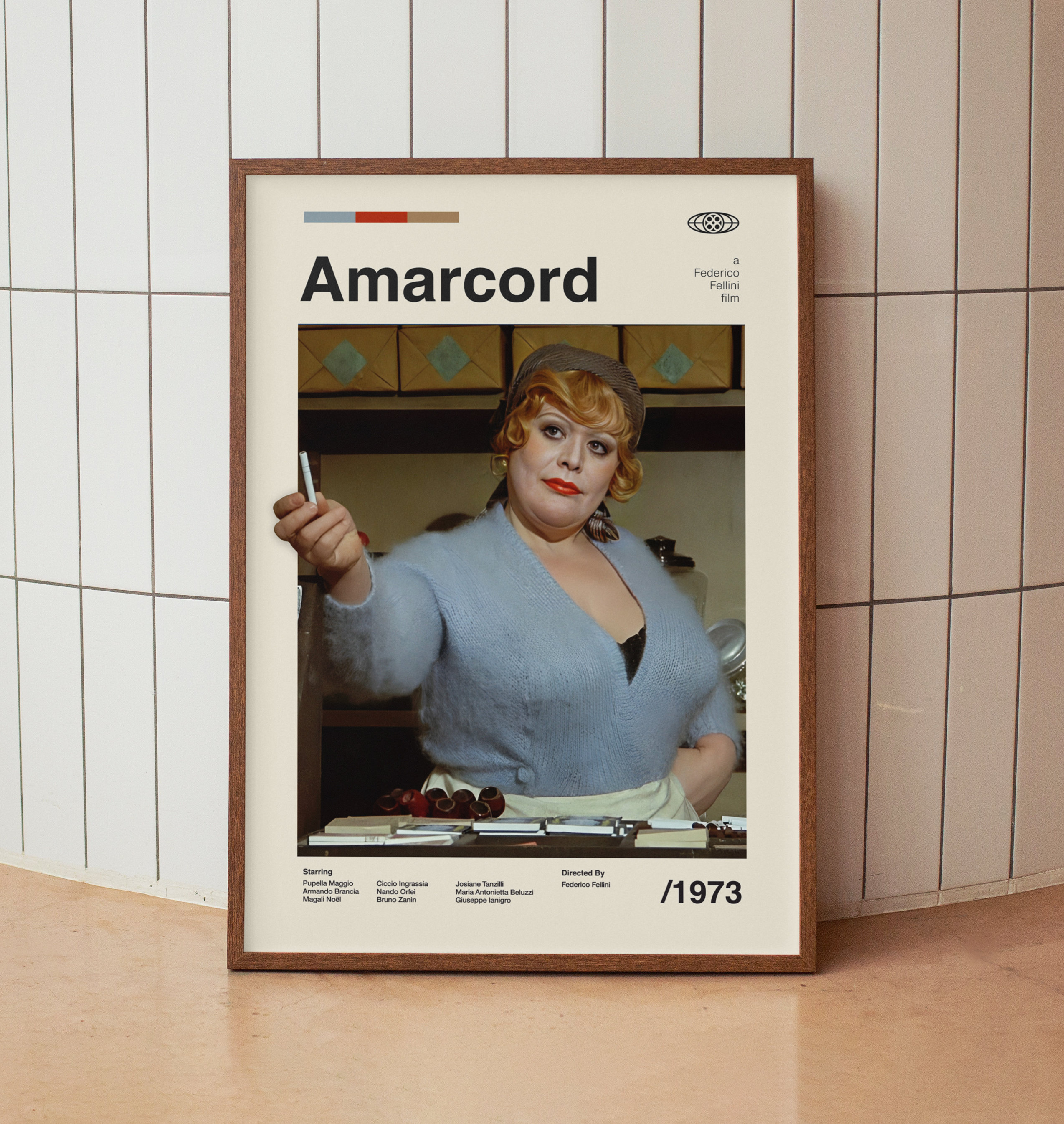 フェリーニのアマルコルド　ポスター イタリア 映画 アンティークポスター Amarcord (1973年