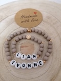 Mother child bracelet set \/ mom baby bracelet Mother's Day \/ mother gift \/ partner bracelet \/ mom \/ name bracelet baby \/ girl letter heart product logo