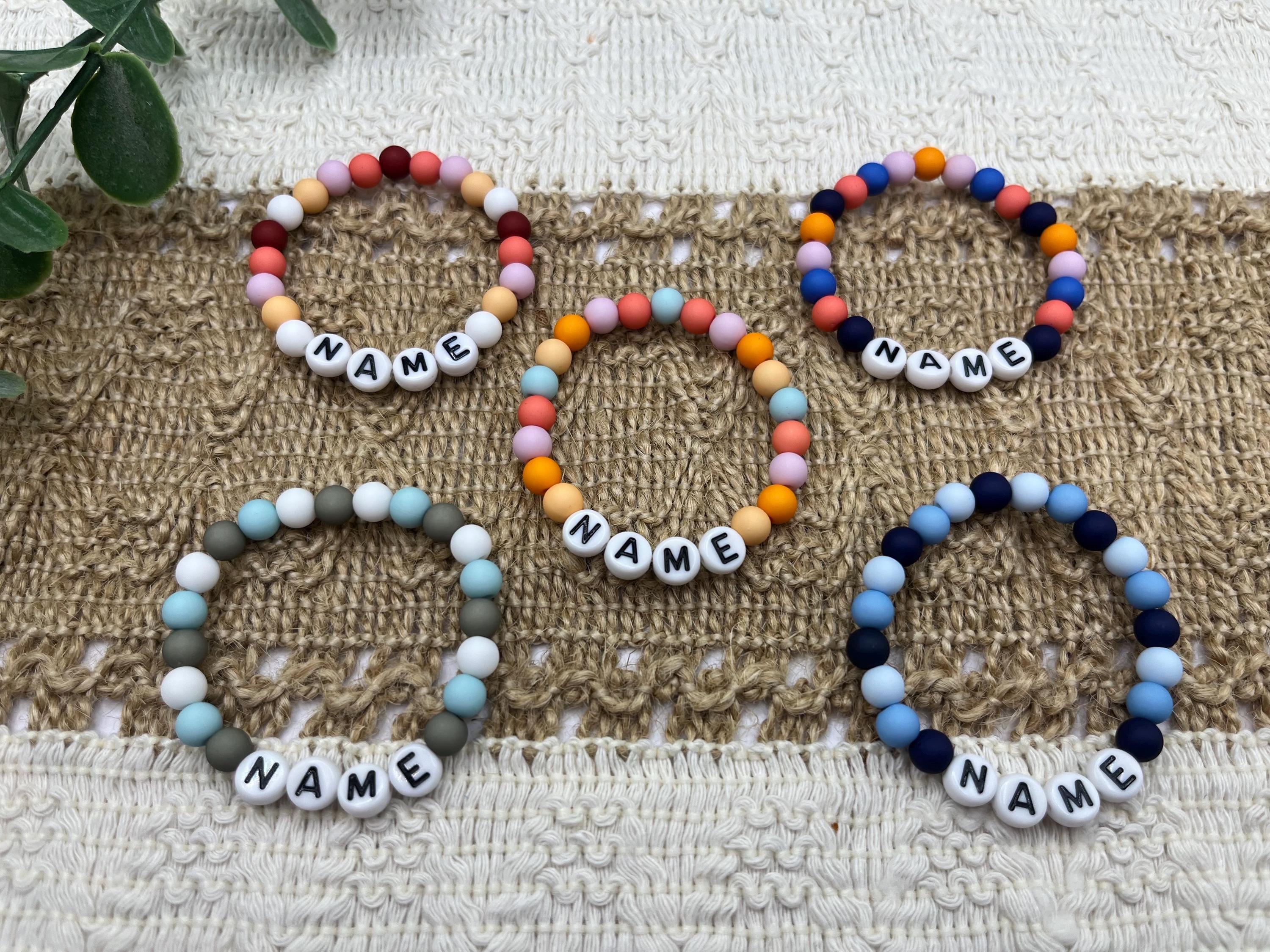 GD Signs Personalisiertes Perlenarmband Mit Buchstabe I - Sonnenstein & 18K Roségold