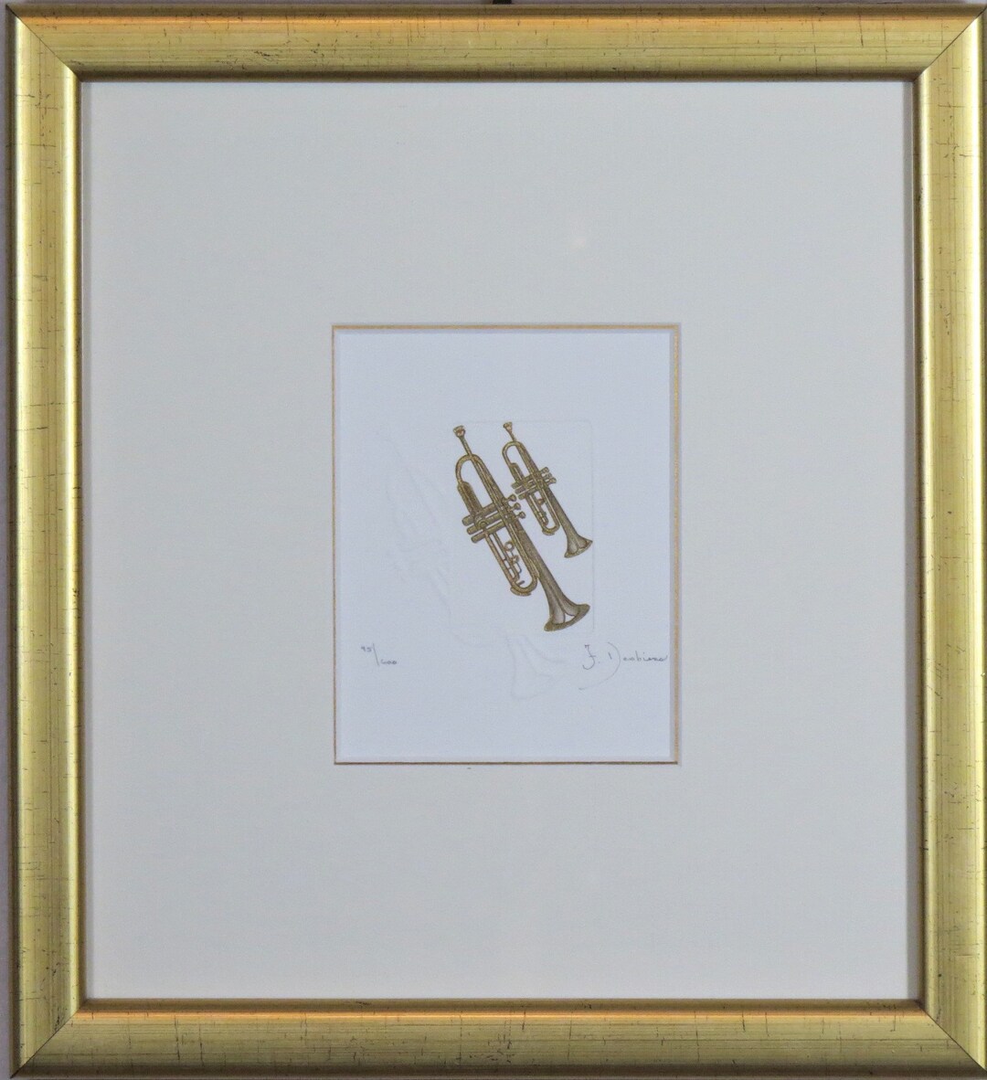 Francine Desbiens, Quebec Limited Edition Print Depicting Trumpets Etsy
