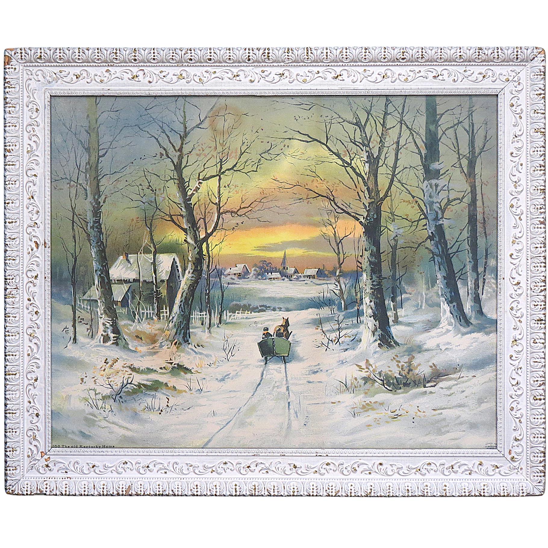 Jos Hoover and Sons Antique Lithograph Dated 1908 - Titled 'the