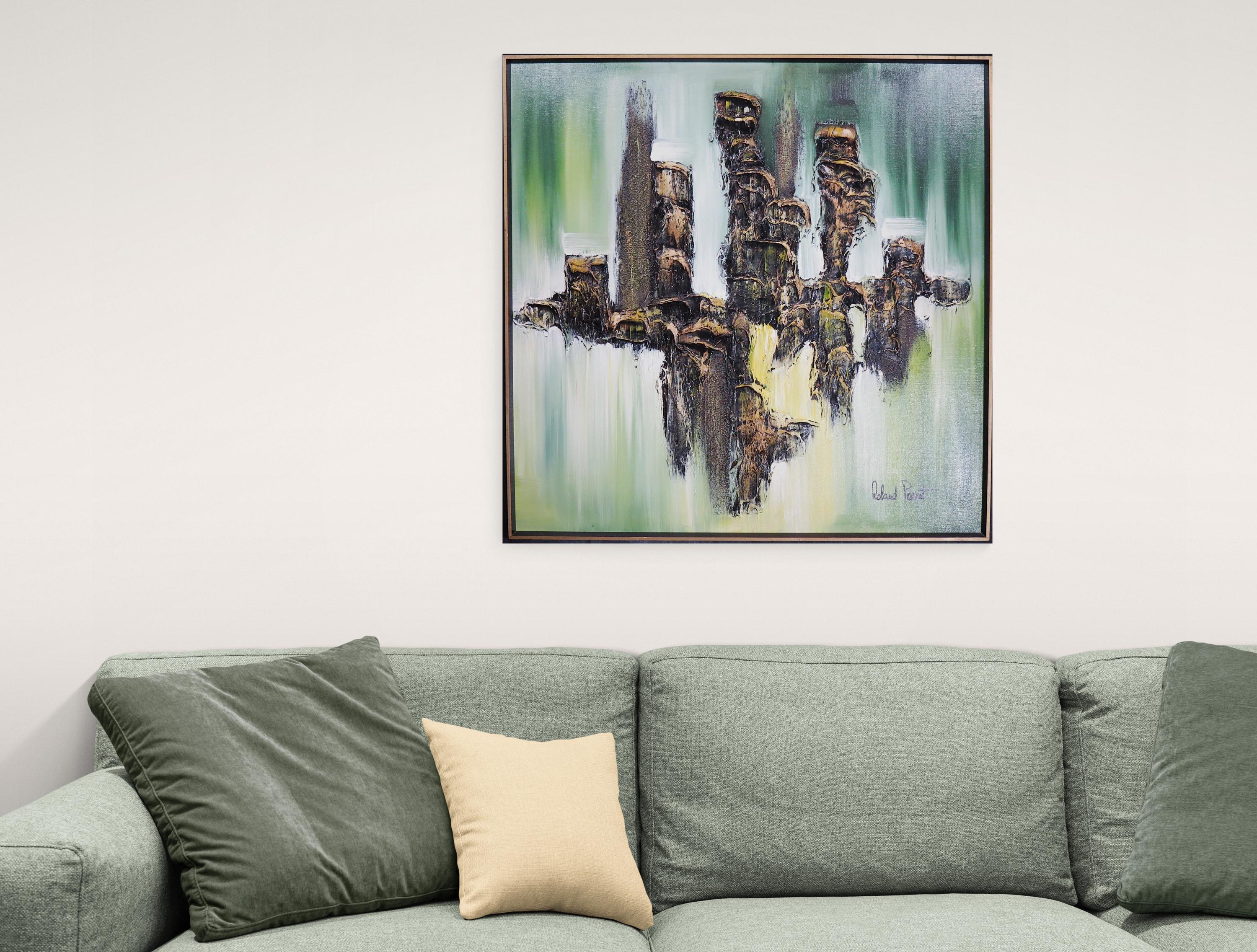 Roland Parret - Vintage Circa 1960's Oil Impasto Abstract Style ...