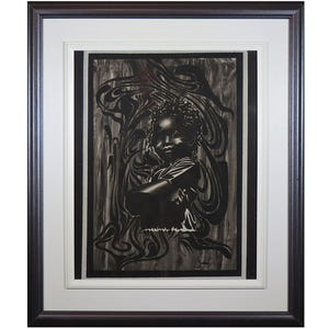Ras Daniel Heartman (JM) - Vintage Serigraph depicting Rasta Baby &#39;Prince Emanuel&#39;.