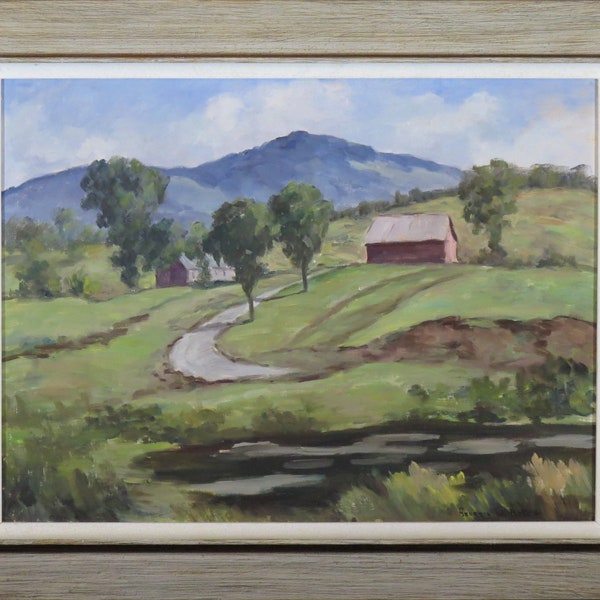 Vermont artist 'Georgia W. Balch -  Impressionist landscape oil painting