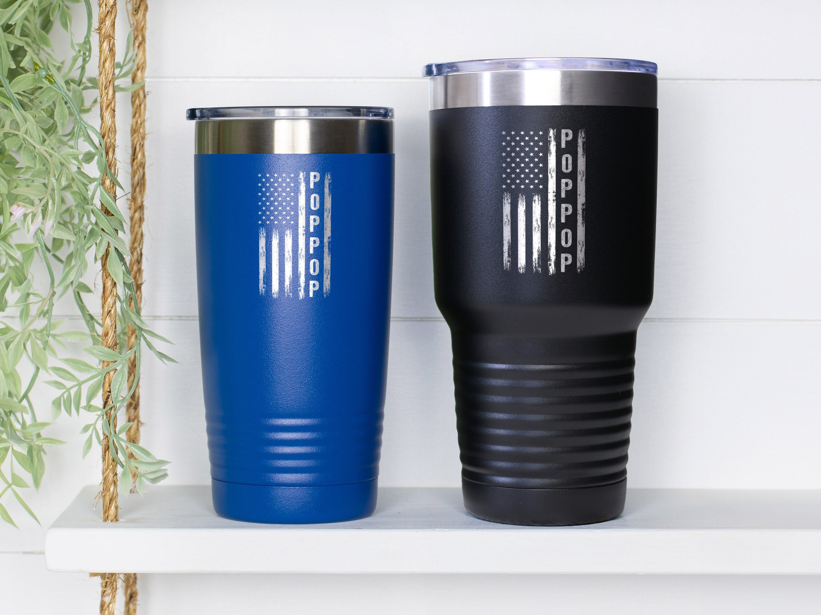Poppop Tumbler, Gift For Pop Pop, Pop American Flag Cup, Grandpa Tumbler, Gift For Grandfather, Best Poppop Ever, Pops Gift
