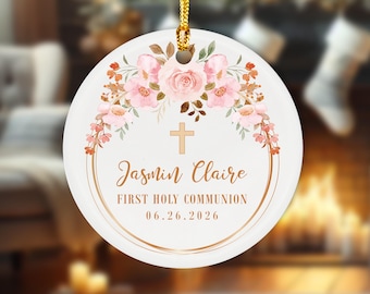 First Holy Communion Ornament, Communion Gift For Girl, Personalized First Communion, Communion Ornament, Daughter Holy Communion Gift
