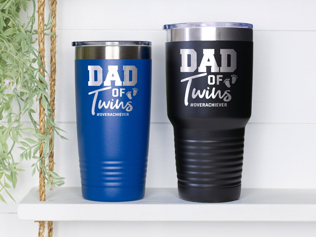 Dad of Twins Tumbler, Dad Pregnancy Announcement, Twin Dad Gift ...