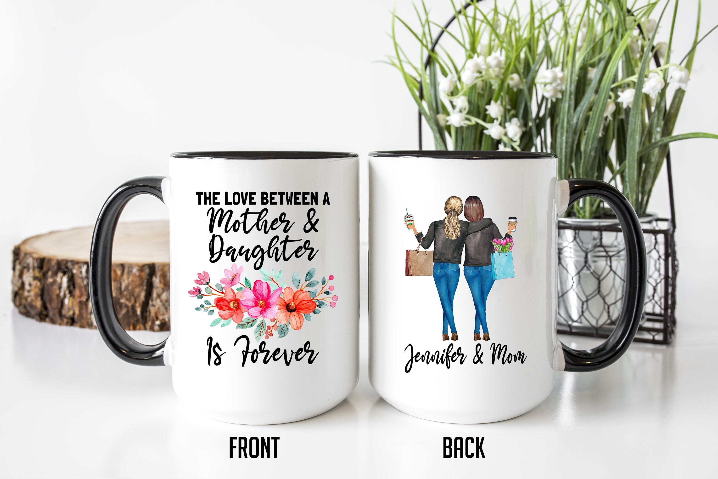 Personalized mug for Mom and Daughter — Glacelis