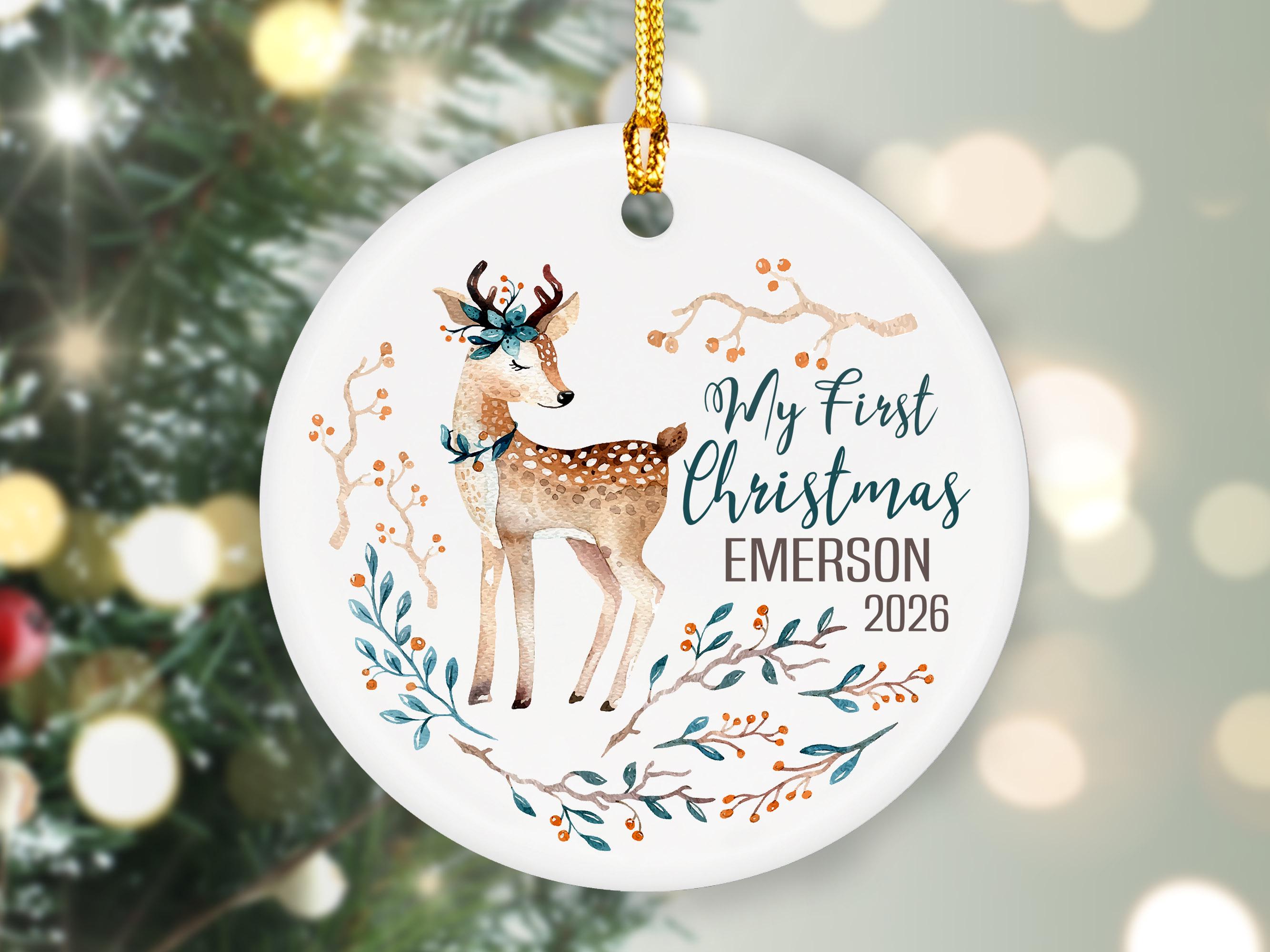 My First Christmas Ornament, Baby's First Christmas, Personalized — free download
