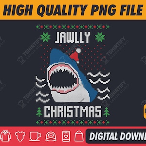 Shark Ugly Christmas Sweater Png, Ugly Cat Sweater, Merry Christmas Png, Christmas Ugly Sweat, Ugly Sweater Designs, Digital Download