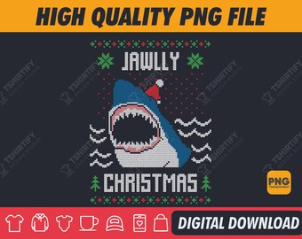 Shark Ugly Christmas Sweater Png, Ugly Cat Sweater, Merry Christmas Png, Christmas Ugly Sweat, Ugly Sweater Designs, Digital Download