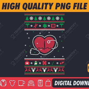 Ugly Christmas Sweater Png, Ugly Doctor Sweater, Ugly Heart Png, Christmas Ugly Sweat, Ugly Sweater Designs, Digital Download