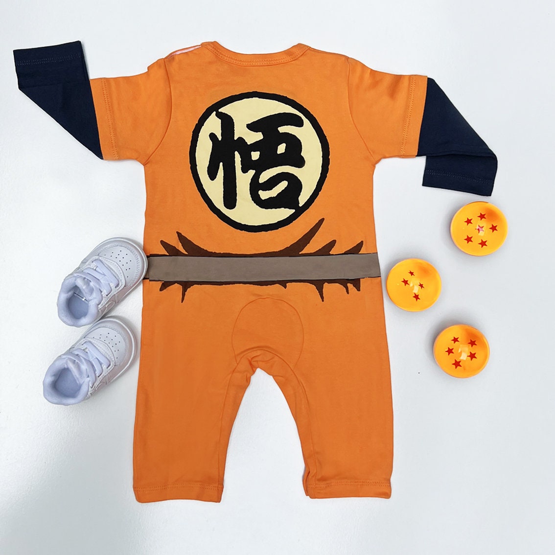 Baby Goku Jumpsuit | Dragon Ball Z Baby Romper Bodysuit | Gamer Baby ...