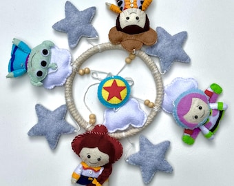 Handmade felt baby mobile Inspired by Toy Story