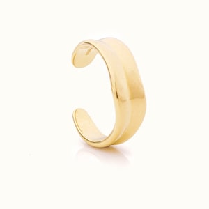 14k Gold Vermeil 925 Sterling Silver Open Ring, Minimalist Ring, Modern Jewellery, Gift for Her